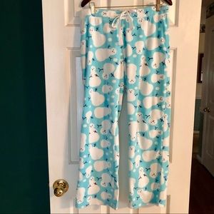 Snowman Fleece Pajama Bottoms